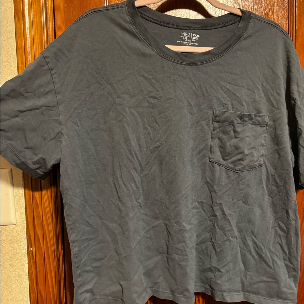 Time & Tru Short Sleeve Crop Shirt - Picture 3 of 3